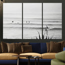 Surfer Silhouette Wall Art Canvas Print – Framed Calm Ocean by MyGreatCanvas | Canvas Wall Art Prints | Photo Prints & Wall Decor