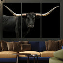 Longhorn Cattle Wall Art Canvas Print – Framed Texas Ranch by MyGreatCanvas | Canvas Wall Art Prints | Photo Prints & Wall Decor