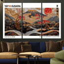 Modern Japanese Wall Art Canvas Print – Framed Abstract