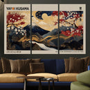 Modern Japanese Wall Art Canvas Print – Framed Abstract