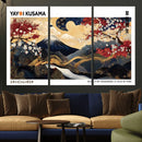 Modern Mount Fuji Wall Art Canvas Print – Framed Abstract