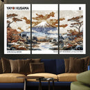 Modern Japanese Wall Art Canvas Print – Framed Abstract