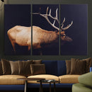 Rustic Elk Wall Art Canvas Print – Framed Moody Wildlife Art by MyGreatCanvas | Canvas Wall Art Prints | Photo Prints & Wall Decor