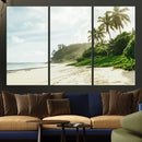 Relaxing Beach Wall Art Canvas Print – Framed Ocean View