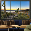 Saguaro Cactus Wall Art Canvas Print – Framed Desert Sunset by MyGreatCanvas | Canvas Wall Art Prints | Photo Prints & Wall Decor