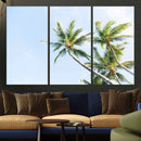 Palm Trees Wall Art Canvas Print – Framed Tropical Coastal