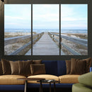 Beach Boardwalk Wall Art Canvas Print – Framed Coastal
