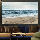 Ocean Wall Art Canvas Print – Moody Coastal Seascape Scene