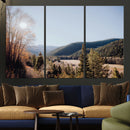 Rustic Landscape Wall Art Canvas Print – Serene Valley Scene