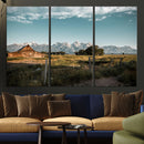 Rustic Farmhouse Wall Art Canvas Print – Teton Range Mormon