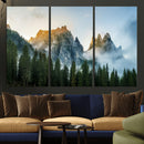 Wilderness Wall Art Canvas Print – Misty Forest Nature