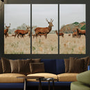 Rustic Deer Wall Art Canvas Print – Autumn Forest Woodland