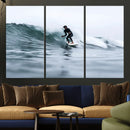 Surfer on Wave Wall Art Canvas Print – Framed Ocean by MyGreatCanvas | Canvas Wall Art Prints | Photo Prints & Wall Decor
