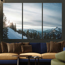 Snowy Mountains Wall Art Canvas Print – Framed Alpine by MyGreatCanvas | Canvas Wall Art Prints | Photo Prints & Wall Decor