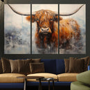 Scottish Highland Wall Art Canvas Print, Framed Longhorn Art by MyGreatCanvas | Canvas Wall Art Prints | Photo Prints & Wall Decor
