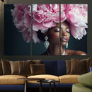 Black Beauty Petal Crown Wall Art Canvas Print – Floral by MyGreatCanvas | Canvas Wall Art Prints | Photo Prints & Wall Decor