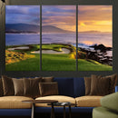 Pebble Beach Golf Wall Art Canvas Print – Iconic Coastal by MyGreatCanvas | Canvas Wall Art Prints | Photo Prints & Wall Decor