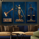 Lady Justice Wall Art Canvas Print – Elegant Gold Legal by MyGreatCanvas | Canvas Wall Art Prints | Photo Prints & Wall Decor