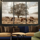 Texas Longhorn Cattle Wall Art, Rustic Western Ranch Canvas by MyGreatCanvas | Canvas Wall Art Prints | Photo Prints & Wall Decor