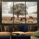 Texas Longhorn Cattle Wall Art, Rustic Western Ranch Canvas by MyGreatCanvas | Canvas Wall Art Prints | Photo Prints & Wall Decor