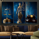 Lady Justice Wall Art Canvas Print – Elegant Gold Legal by MyGreatCanvas | Canvas Wall Art Prints | Photo Prints & Wall Decor