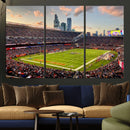 Chicago Bears Soldiers Field Wall Art Canvas Print – Framed