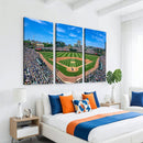 Wrigley Field Baseball Stadium Canvas Wall Art – Packed