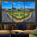 Wrigley Field Baseball Stadium Canvas Wall Art – Packed by MyGreatCanvas | Canvas Wall Art Prints | Photo Prints & Wall Decor