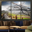 Sakura Cherry Blossom Pathway Canvas Wall Art – Tranquil
