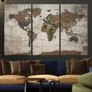 World Map Canvas Print – Framed Detailed Map of the World by MyGreatCanvas | Canvas Wall Art Prints | Photo Prints & Wall Decor