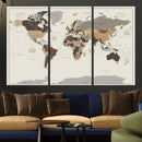 World Map Wall Art Print by MyGreatCanvas | Canvas Wall Art Prints | Photo Prints & Wall Decor