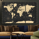 World Map Canvas Print – Detailed Map of the World Wall Art by MyGreatCanvas | Canvas Wall Art Prints | Photo Prints & Wall Decor