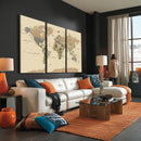Extra Large World Map Canvas Print – Detailed Map of the