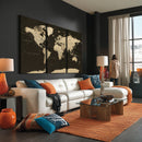 World Map Canvas Print – Framed World Map Wall Art for