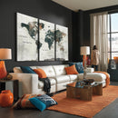 World Map Canvas Print – Framed Travel Map Wall Art for