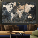World Map Canvas Print – Detailed Map of the World Wall Art by MyGreatCanvas | Canvas Wall Art Prints | Photo Prints & Wall Decor