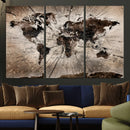 Black and White World Map Canvas Print – Framed Wall Art for by MyGreatCanvas | Canvas Wall Art Prints | Photo Prints & Wall Decor