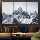 Snowy Mountain Range Canvas Print, Alpine Peaks Landscape by MyGreatCanvas | Canvas Wall Art Prints | Photo Prints & Wall Decor