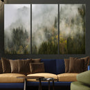 Misty Mountain Canvas Print, Foggy Pine Trees Nature Wall by MyGreatCanvas | Canvas Wall Art Prints | Photo Prints & Wall Decor