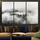 Foggy Forest Wall Art Canvas Print, Misty Pine Tree by MyGreatCanvas | Canvas Wall Art Prints | Photo Prints & Wall Decor