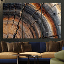 Abstract Tree Ring Wall Art Print – Natural Rustic Wood by MyGreatCanvas | Canvas Wall Art Prints | Photo Prints & Wall Decor