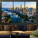 Austin Skyline Wall Art Canvas Print, Austin Downtown Night by MyGreatCanvas | Canvas Wall Art Prints | Photo Prints & Wall Decor