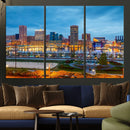 Baltimore Skyline Wall Art Canvas Print, Baltimore Downtown by MyGreatCanvas | Canvas Wall Art Prints | Photo Prints & Wall Decor