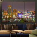 Baltimore Skyline Wall Art Canvas Print, Baltimore Downtown by MyGreatCanvas | Canvas Wall Art Prints | Photo Prints & Wall Decor