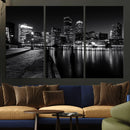 Boston Wall Art Canvas Print, Boston City Downtown Night by MyGreatCanvas | Canvas Wall Art Prints | Photo Prints & Wall Decor