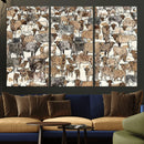 Abstract Longhorn Wall Art Canvas Print - Cow Animal Drawing by MyGreatCanvas | Canvas Wall Art Prints | Photo Prints & Wall Decor
