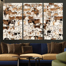 Large Longhorn Wall Art Canvas Print - Abstract Cow Animal by MyGreatCanvas | Canvas Wall Art Prints | Photo Prints & Wall Decor