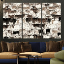 Abstract Texas Longhorn Print - Longhorn Herd Print for by MyGreatCanvas | Canvas Wall Art Prints | Photo Prints & Wall Decor