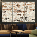 Farmhouse Longhorn Wall Art Canvas Print - Abstract Farm by MyGreatCanvas | Canvas Wall Art Prints | Photo Prints & Wall Decor