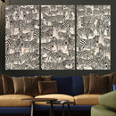 Abstract Zebra Wall Art Canvas Print for Farmhouse Decor by MyGreatCanvas | Canvas Wall Art Prints | Photo Prints & Wall Decor